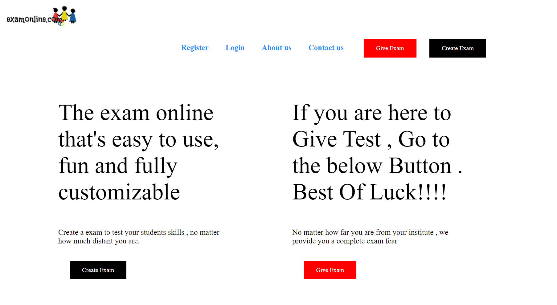 Online Examination System Project
